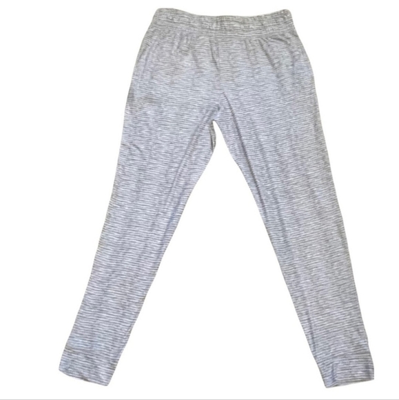 Jaclyn Intimates Lounge Sleep Jogger Pants Pockets Women's 2X Grey White Stripe - Picture 2 of 6